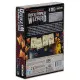 D&D Rock Paper Wizard board game box featuring wizard characters casting spells over a dragon hoard of treasure