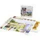 Dog Park board game box art showing various dog breeds being walked in a scenic park setting