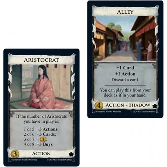 Dominion Rising Sun expansion box featuring Eastern empire samurai and ninja artwork with Japanese-inspired design
