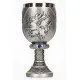 Dragon Age Grey Warden Joining Bundle flat lay showing Joining Chalice, Ceremony Scroll, Warden's Scroll Case and Warden's Oath Necklace