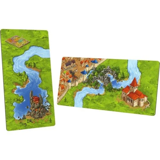 Carcassonne Dragon & Fairy Expansion box showing the dragon meeple and a fairy token on the map
