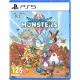 A PlayStation 5 game case showing a detailed 3D rendering of an immense dragon monster looming over two young adventurers carrying staves on a rocky mountain ledge