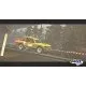 A PlayStation 5 game case showcasing a retro-styled sports car kicking up loose gravel and dust as it power-slides around a tight bend in a dense forest setting
