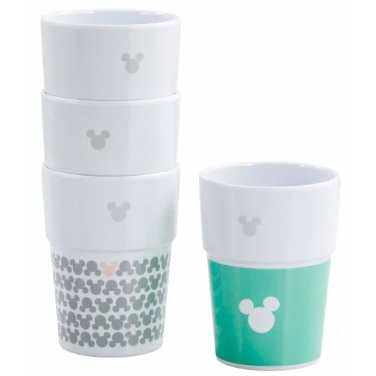 Disney Stackable Mugs 4Pack Mickey Pastel