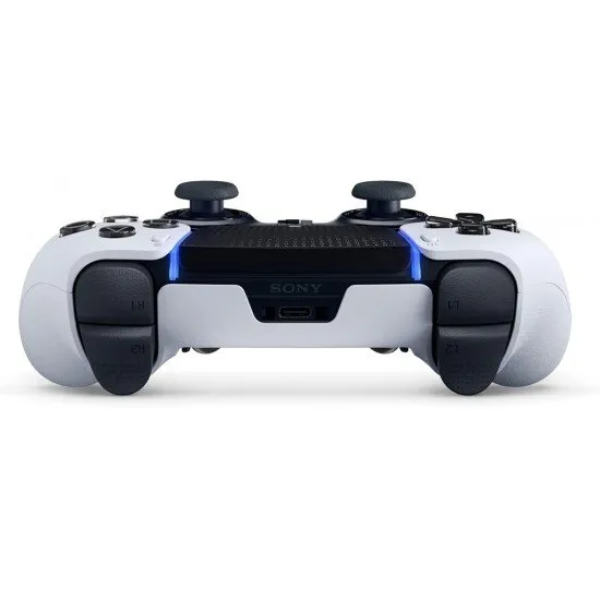 Sony DualSense Edge Wireless Controller for PS5 showing its back buttons and customizable features