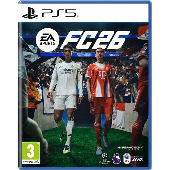 EA Sports FC 26 PS5 football game cover Ultimate Team Champions League