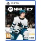 PlayStation 5 game case for EA SPORTS NHL 27 featuring high-speed ice hockey gameplay action in an authentic NHL stadium