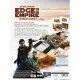 The box art for the Star Wars Edge of the Empire RPG Beginner Game, showing a group of heroes on the run from an Imperial Star Destroyer in a gritty, stylized art style.