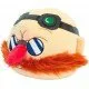 A large, mega-sized Sonic the Hedgehog Dr. Eggman plush toy from the Club Mocchi Mocchi collection, with a unique squishy texture.