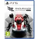 A PlayStation 5 racing game case depicting a sleek Lamborghini racing prototype accelerating out of a corner into the sunset on a world-famous track