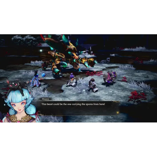 Nintendo Switch 2 game case for Eternal Anima showcasing turn-based combat and Future Sight battle tactics