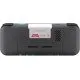 Evercade EXP-R handheld retro gaming console in charcoal grey and turquoise with Tomb Raider Collection 1 cartridge
