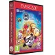 An Evercade cartridge box featuring vibrant artwork from Kudzu, The Meating, and Rocket Panda in a collectable retro styled case