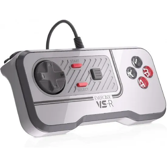 Evercade VS-R Console with NEOGEO Arcade 1 The Evercade VS-R home console and branded controller, with the included NEOGEO Arcade 1 cartridge.