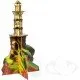 Everdell Farshore wooden lighthouse upgrade painted wooden replacement accessory for the Farshore board game