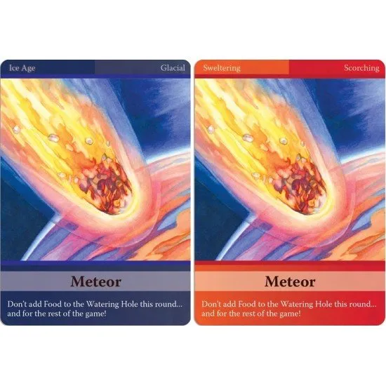 Evolution: Climate game box cover showing diverse animal species adapting to different environments, from snowy peaks to deserts