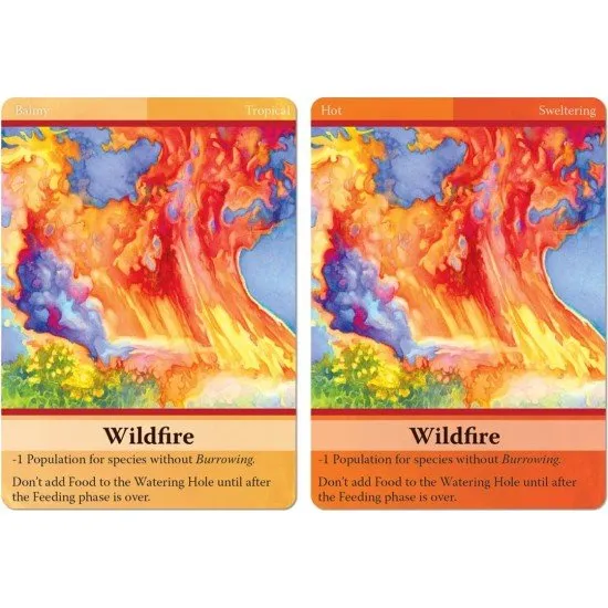 Evolution: Climate game box cover showing diverse animal species adapting to different environments, from snowy peaks to deserts