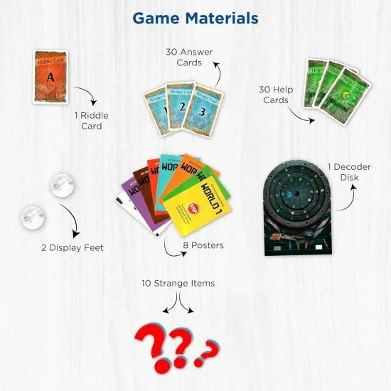 EXIT The Gate Between Worlds The box art for the EXIT: The Gate Between Worlds board game, showing players standing before a mysterious glowing portal.