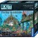 An EXIT game box featuring a visually striking 500-piece jigsaw puzzle depicting an ancient underwater city