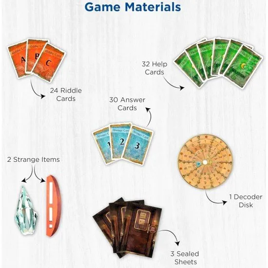 EXIT Dead Man on the Orient Express KOSMOS Escape Room Game EXIT Dead Man on the Orient Express box art showing a luxurious train car with a mysterious shadow and puzzle symbols