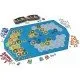 CATAN Explorers & Pirates 6th Edition box art showing ships, settlements on new islands, and perhaps a pirate ship on the sea tiles