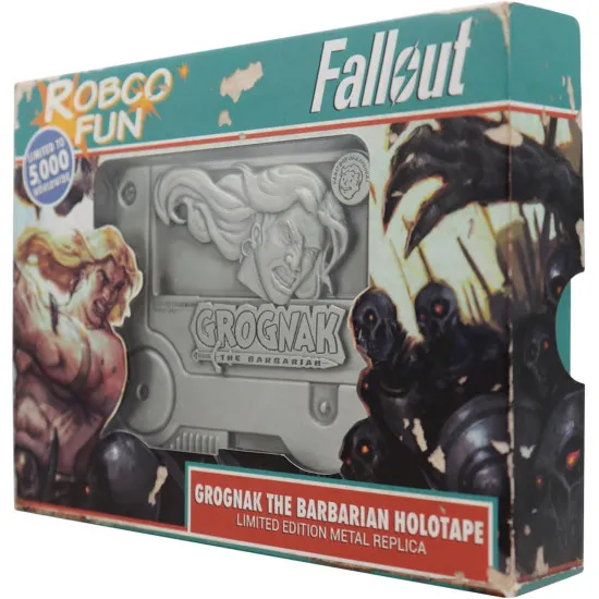 Fallout Replica Grognak the Barbarian Holotape limited edition numbered gaming collectable with display stand