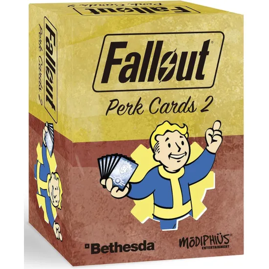 Fallout RPG Perk Cards 2 character reference deck with 155 perk cards for Fallout The Roleplaying Game