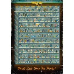 Fallout Perk Poster Jigsaw Puzzle 1000pcs