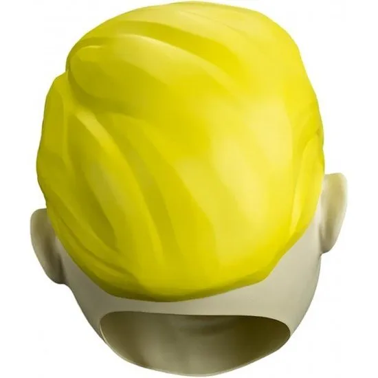 A high-quality full-head yellow and peach vinyl mask of the Vault Boy mascot with a wide smile and thumbs-up expression
