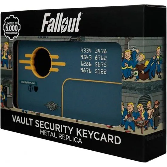 Fallout Vault Security Keycard Metal Replica Fallout Vault Security Keycard Metal Replica