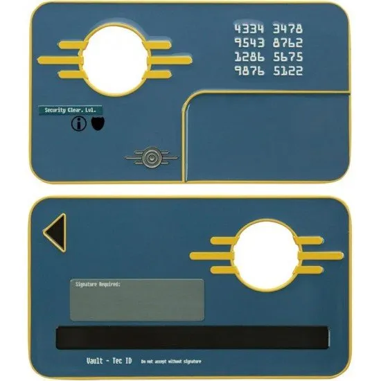 Fallout Vault Security Keycard Metal Replica Fallout Vault Security Keycard Metal Replica