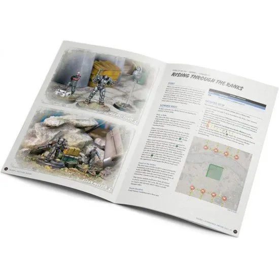 Fallout Wasteland Warfare Astoundingly Awesome Tales #1 book cover featuring characters in dynamic action poses in a post-apocalyptic setting