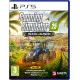 PlayStation 5 game case for Farming Simulator 25 Beans and Alpacas Edition featuring heavy agricultural equipment and South American farmland
