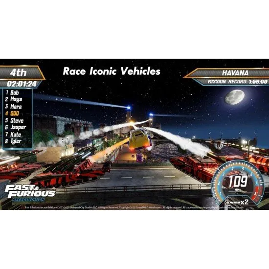 Fast & Furious Arcade Edition PS5 Game Mill Racing Fast & Furious Arcade Edition PS5 box art showing licensed supercars racing on a cinematic track with nitro effects