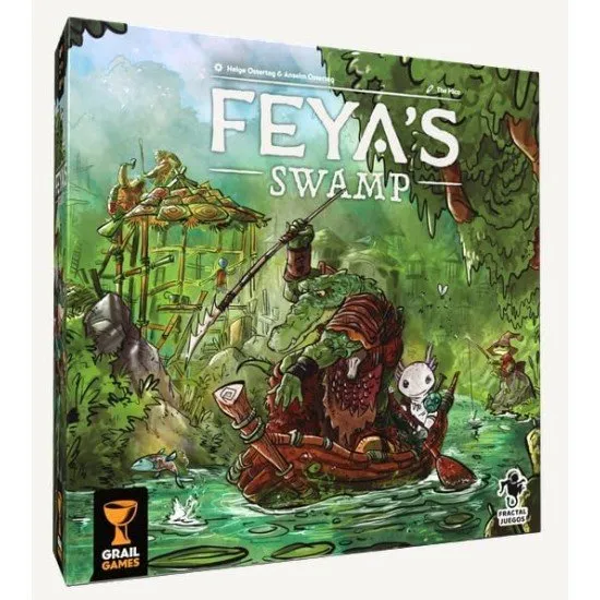 Feya's Swamp board game box featuring swamp clan artwork and temple exploration theme