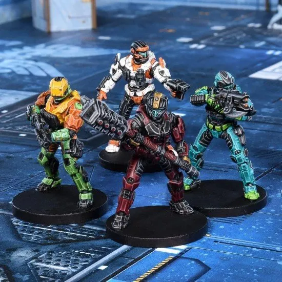 Halo Flashpoint Fireteam Cerberus Pack box showing four Spartans, one wielding the Gravity Hammer