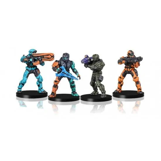 Halo Flashpoint War Games Expansion Pack box showing four new Spartans in Mark V [B] armor