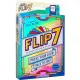 Flip 7 press-your-luck card game in hangtab retail packaging showing card game box front with number flip artwork