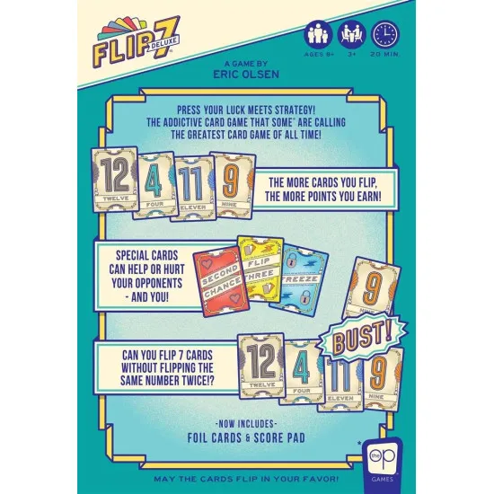 USAopoly | Flip 7 Deluxe | Party Card Game