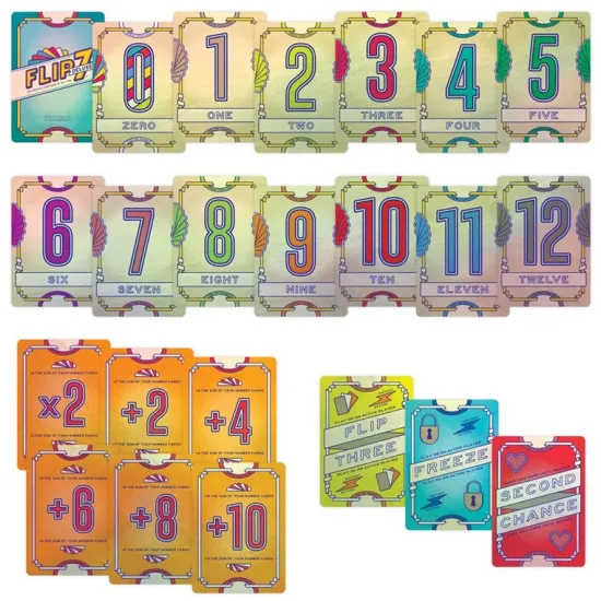 USAopoly | Flip 7 Deluxe | Party Card Game