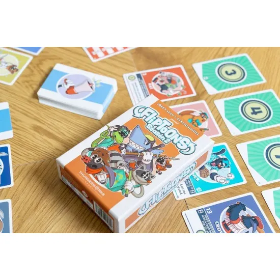 FlipToons Season 2 standalone deck-building card game box featuring whimsical cartoon character talent agency artwork