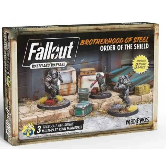 Modiphius Fallout Wasteland Warfare – Brotherhood Of Steel Core Box – Miniaturas De Resina Sin Pintar De 32mm – Juego De Mesa Apocalíptico