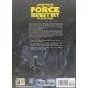 Star Wars Force and Destiny RPG The cover of the Star Wars Force and Destiny RPG: Core Rulebook, featuring a Jedi-like character with a lightsaber on a path leading through a dark, foggy forest.
