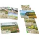 A card game expansion pack showing beautiful illustrations of unique deer, heather, and coastal birds from the Exmoor National Park