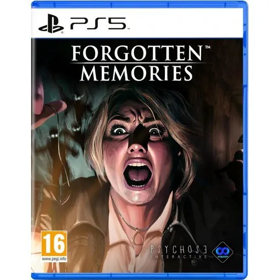 Forgotten Memories PS5 Classic Survival Horror Game Forgotten Memories PS5 box art showing Detective Rose Hawkins and the mysterious woman Noah in a dark, eerie environment