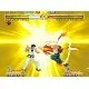 Rock Howard and Terry Bogard preparing for a high-stakes martial arts duel in a detailed urban setting