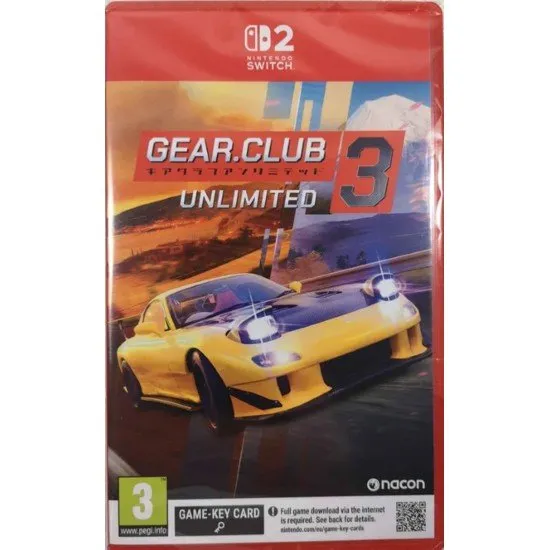 Gear Club Unlimited 3 game cover showing highly detailed sports cars racing on a scenic highway in Japan