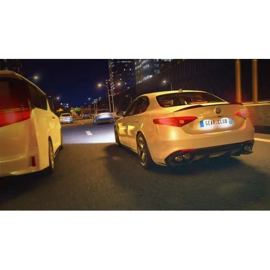 Gear Club Unlimited 3 game cover showing highly detailed sports cars racing on a scenic highway in Japan