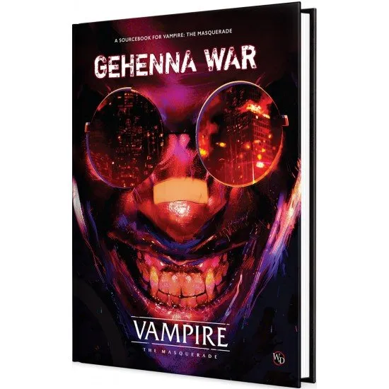 Vampire The Masquerade 5th Edition Gehenna War Sourcebook cover art showing Kindred engaged in a dramatic, action-oriented conflict