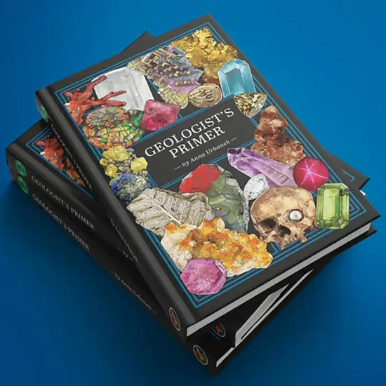 Geologist's Primer illustrated RPG guide to crystals minerals and metals 360-page full-colour hardcover cover